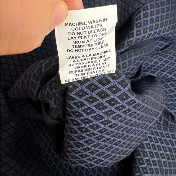 Margret M NWT Stitch fix Jaquard navy and black mini skirt size large - Picture 5 of 6